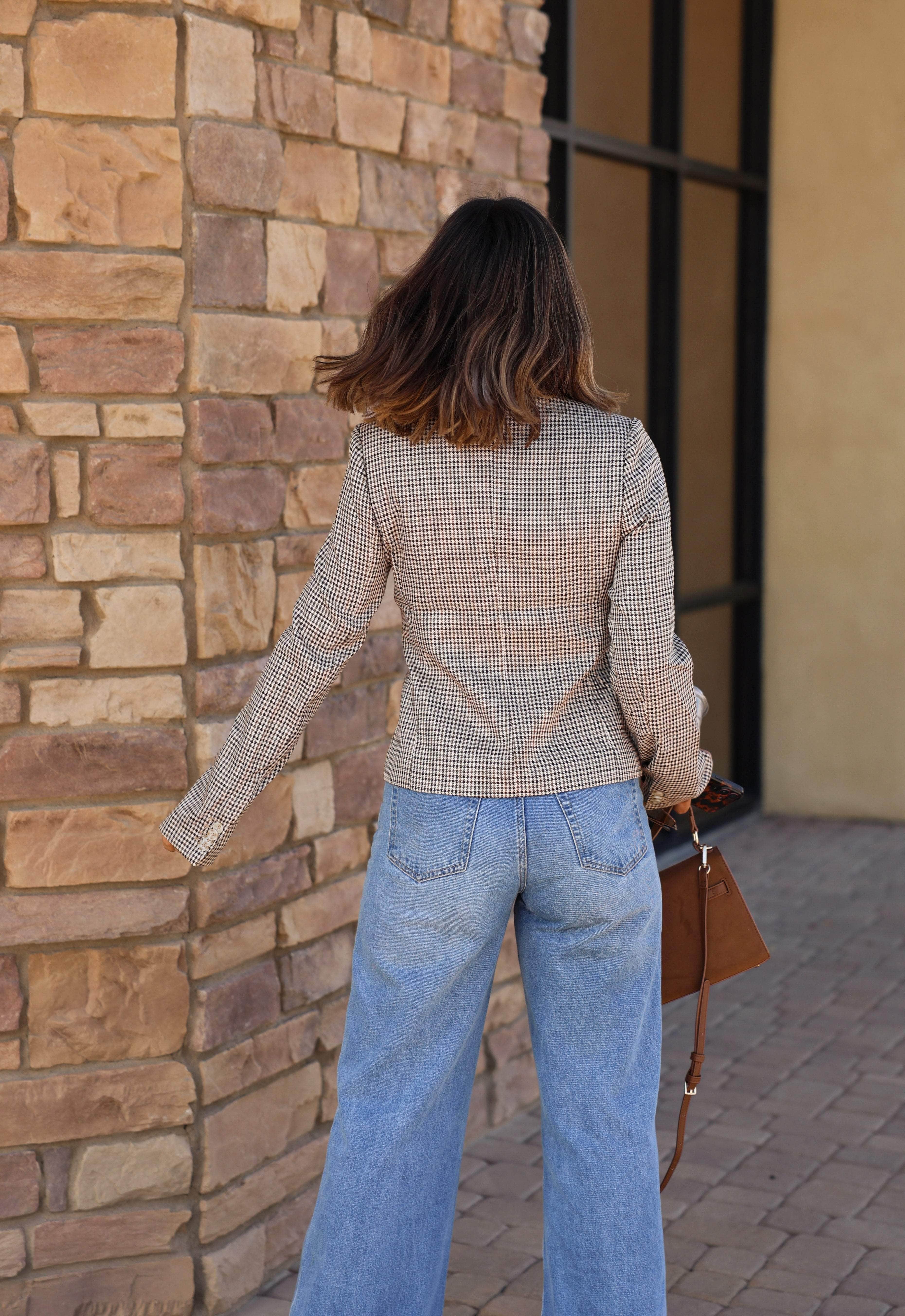 With Intention Plaid Jacket