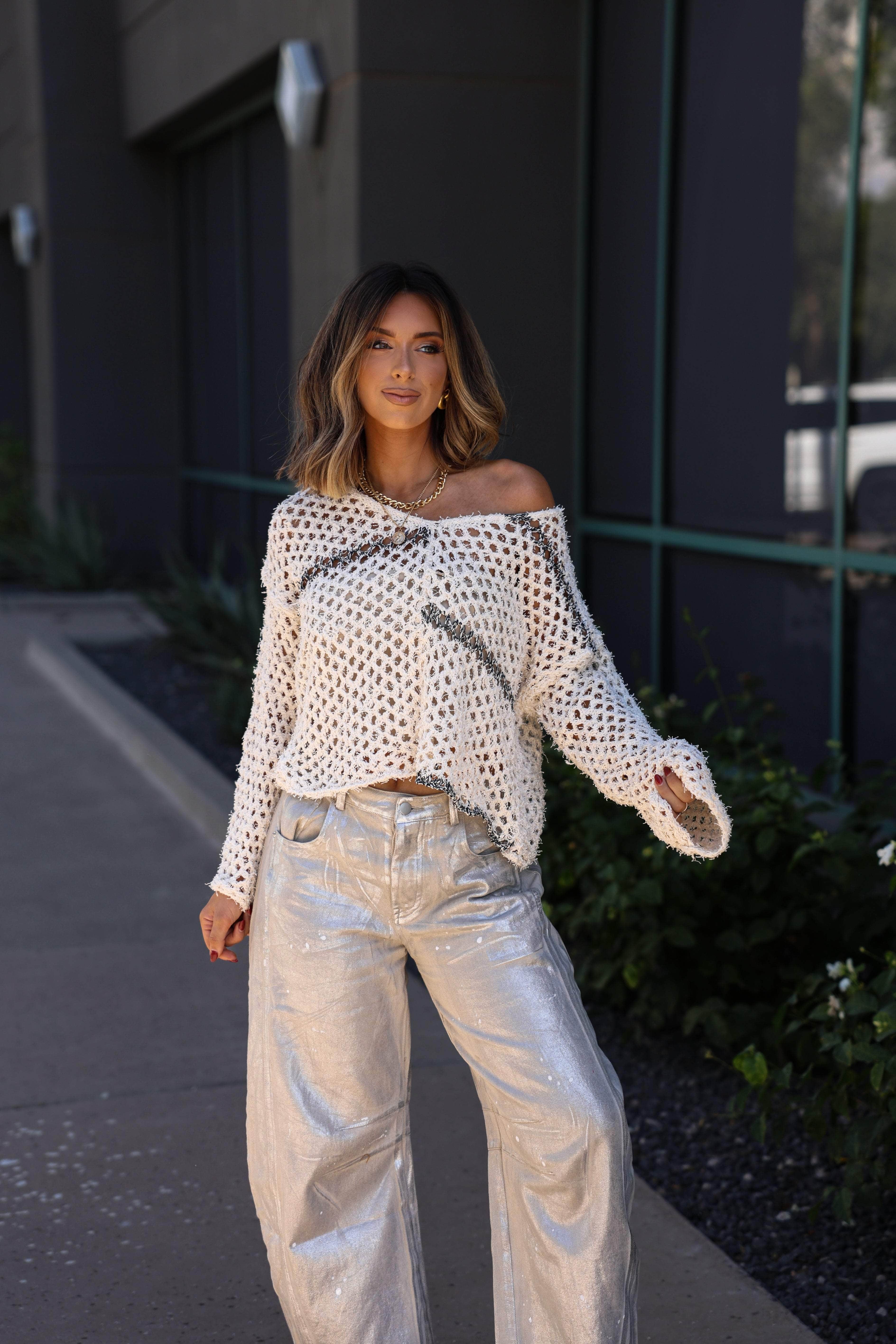 Crisp Fall Knit Sweater
